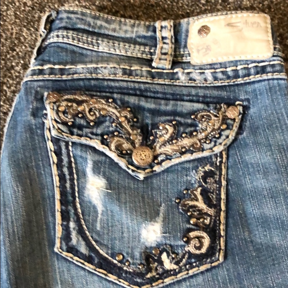 Silver jeans